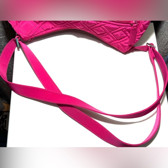 Vera Bradley Fuschia Pink Carryall Crossbody - Picture 4 of 7